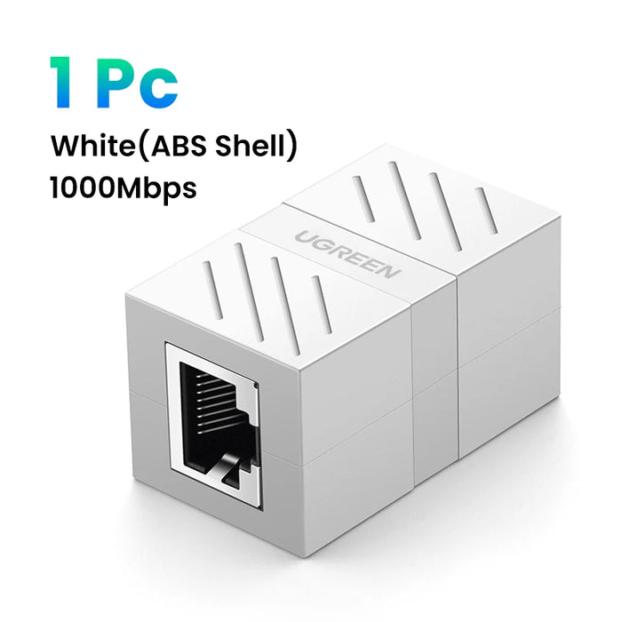 UGREEN RJ45 Connector Network Ethernet Extender Extension for Cat7 Cat6 Cat5e Ethernet Cable Adapter Gigabit Female to Female