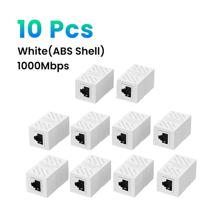 UGREEN RJ45 Connector Network Ethernet Extender Extension for Cat7 Cat6 Cat5e Ethernet Cable Adapter Gigabit Female to Female