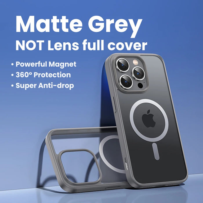 UGREEN Matte Magnetic Case for iPhone 15 Pro Max Cases Shockproof Cover for iPhone 16  Pro Plus 15pro for Magsafe Macsafe Case