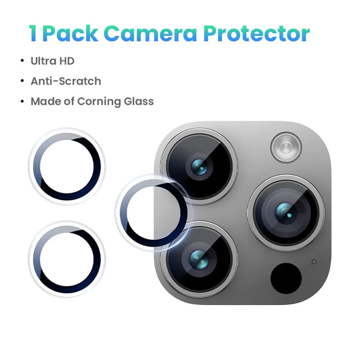 UGREEN Camera Lens Protector for iPhone 15 Pro Max Full Lens Glass for iPhone 15 Plus iPhone 15 14 13 Pro Mini Protective Film