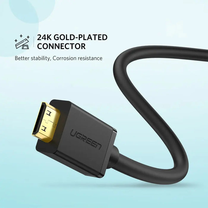 អាដាប់ទ័រ Ugreen Mini HDMI អាដាប់ធ័រ Mini HDMI ទៅ HDMI Cable Adapter 4K ឆបគ្នាសម្រាប់ Raspberry Pi ZeroW Camcorder Laptop អាដាប់ទ័រ HDMI Mini