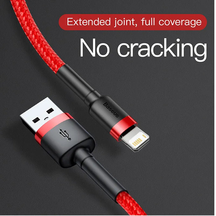 Baseus USB Cable for iPhone14 13 12 11 Pro Max Xs X 8 Plus Cable 2.4A Fast Charging Cable for iPhone Charger Cable USB Data Line