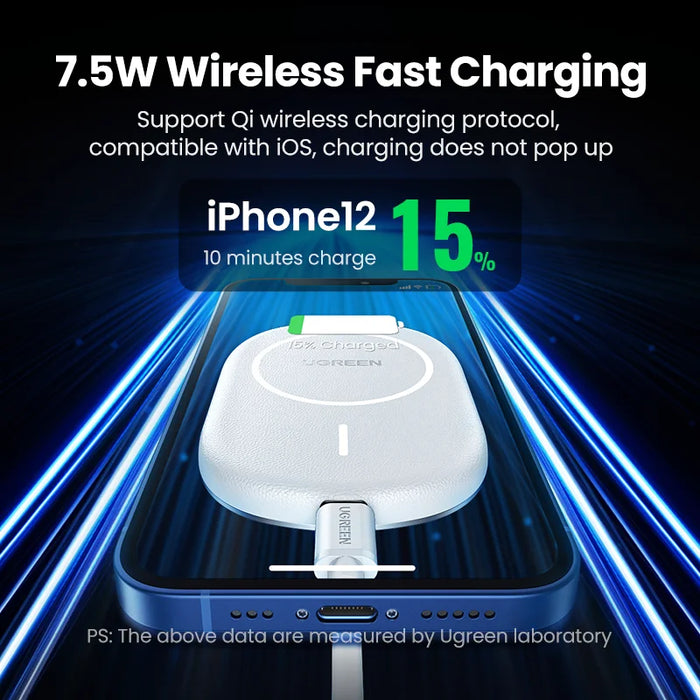 UGREEN Magnetic Wireless Car Charger for iPhone 13 12 Wireless Charging Qi Car Phone Holder Air Vent Wireless Car Chargers