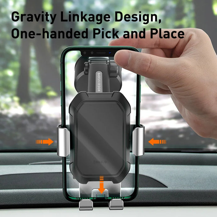 Baseus Car Phone Holder Stand Sucker for iPhone Xiaomi Strong Suction Cup Car Mount Holder 360 Adjustable Gravity Car Holder