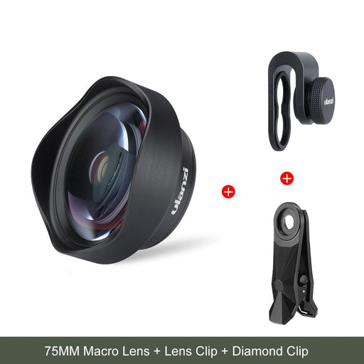 Ulanzi 10X Macro Phone Camera Lens Optical Glass Universal Lens for Android iPhone Piexl One Plus Xiaomi Huawei Gold