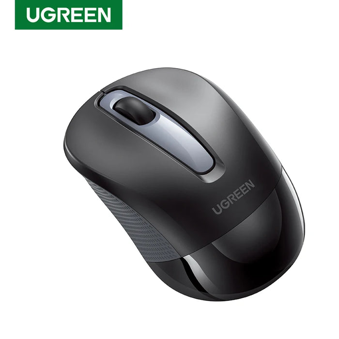 UGREEN Mouse Wireless Ergonomic Shape Silent Click 2400 DPI For MacBook Tablet Computer Laptop PC Mice Quiet 2.4G Wireless Mouse Black CHINA