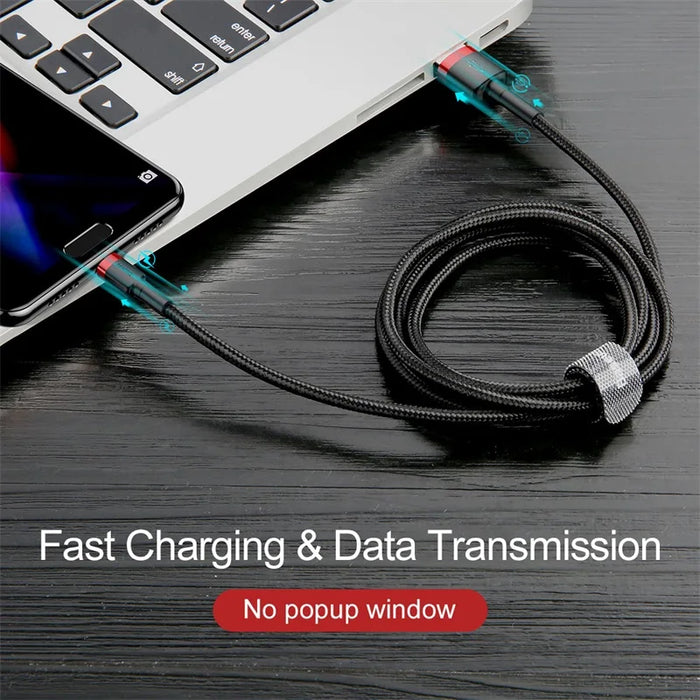 Baseus USB Micro C Cable for Samsung S9 S10 Quick Charge 3.0 Cable Fast Charging for Huawei P30 Xiaomi USB-C Charger Wire