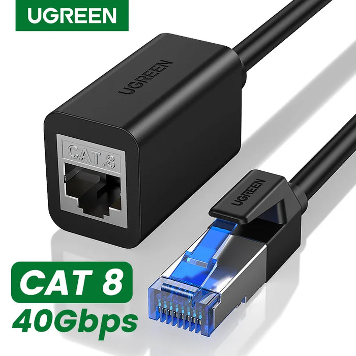 UGREEN CAT8 Cable Ethernet Extension Cable 40Gbps Ri 45 Internet Extender For Router Computer PC Laptop PS5 RJ45 Lan Patch Cord