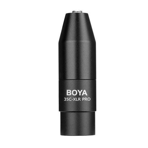 BOYA 35C-XLR 3.5mm (TRS) Mini-Jack Female Microphone Adapter to 3-pin XLR Male Connector for Sony Camcorders Recorders &amp; Mixers BY-35C-XLR PRO