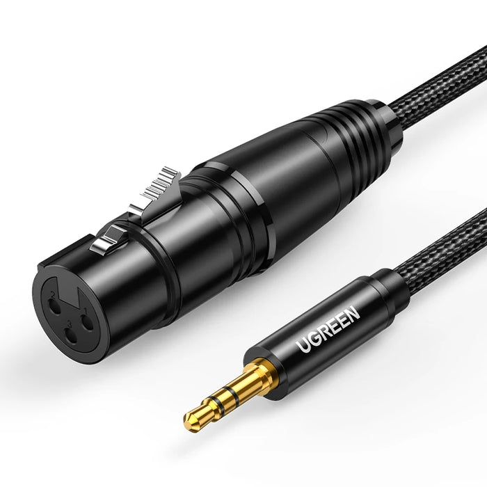 UGREEN XLR to 3.5mm Microphone Audio HiFi Cable XLR Female to Mini Jack Aux Mic Cord for Camcorders DSLR Cameras Computer XLR to 3.5mm CHINA