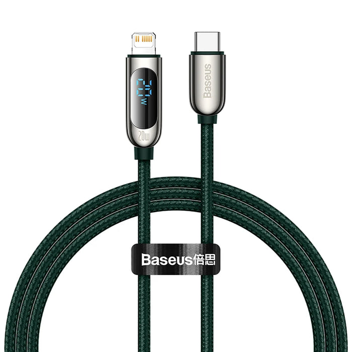 Baseus Digital Display 20W PD USB C Cable for iPhone 14 13 12 Pro Max XR Fast Charging Cable Mobile Phone Data Cord