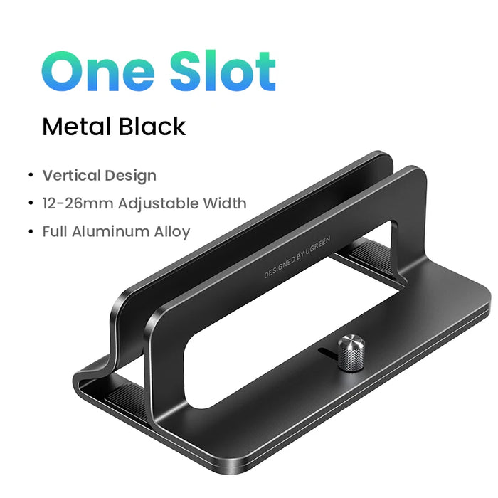 UGREEN Vertical Laptop Stand For MacBook Pro Aluminum Portable Notebook Stand Laptop Support MacBook Air Pro Tablet Phone Stand