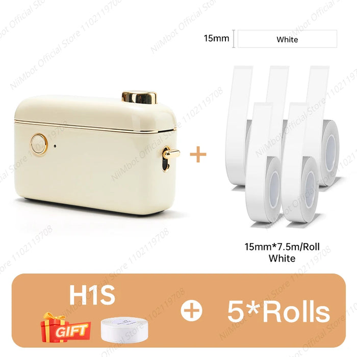 Niimbot H1 H1S Mini Portable Thermal Printer For Stickers Adhesive Label Maker With Continuous Label Printing Machine for Mobile