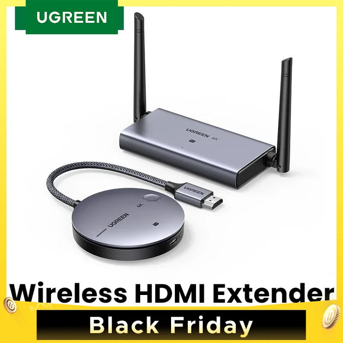 UGREEN Wireless HDMI Extender 4K Video Transmitter & Receiver Kit 5G 50M Transmits Display Adapter Dongle for TV PC PS5 Monitor