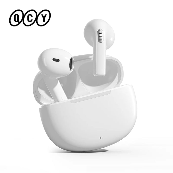 QCY T20 Wireless Headphones Bluetooth 5.3 TWS Earphones 13mm Big Driver HIFI Headset 4 Mics ENC HD Call Earbuds 68ms Low Latency