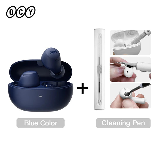 QCY HT07 ANC Wireless Earphones 40dB Noise Cancelling TWS Earbuds 6 Mic AI HD Call Bluetooth 5.2 HiFi Headphone 32H Playback