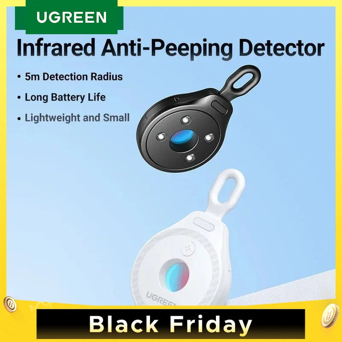 UGREEN Camera Detector for Hidden Camera Security Protection Hotel Pinhole Lens Detect Gadget Anti-Peeping Candid Detector