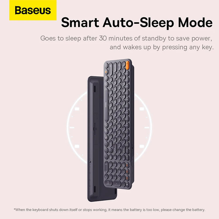 Baseus Wireless Keyboard 2.4G Bluetooth 5.0 with Numeric Keycap for iPad MacBook Tablet Laptop PC Office Game Ergonomic Keyboard