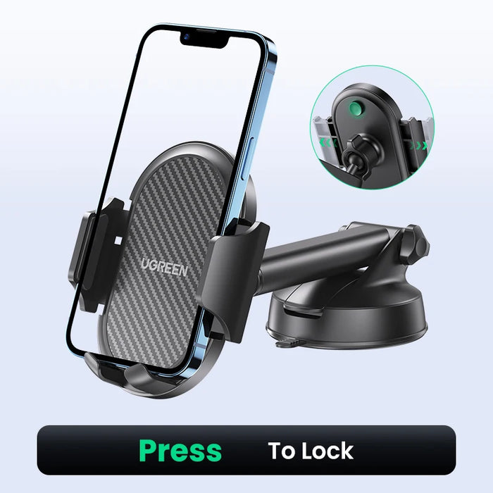 UGREEN Car Phone Holder Stand Gravity Dashboard Phone Holder Universial Mobile Phone Support For iPhone 16 15 Pro Xiaomi Samsung