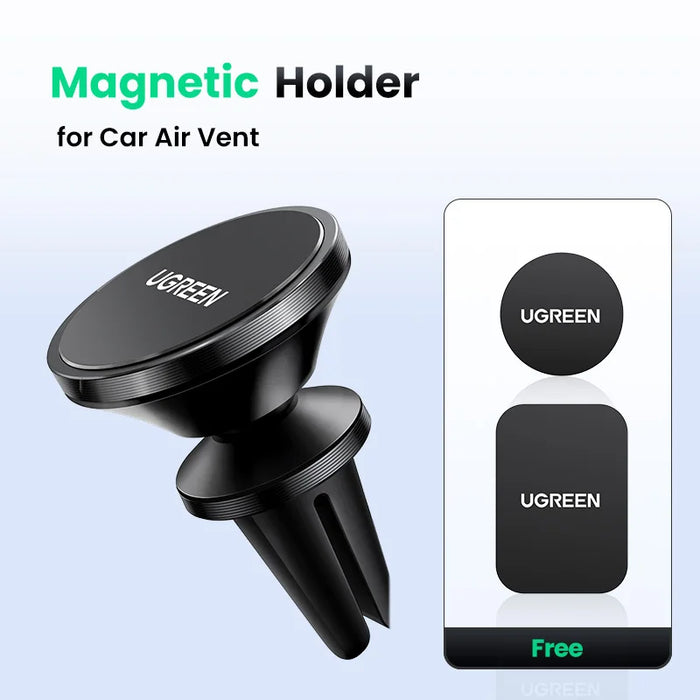 【លក់ថ្មីទៀតហើយ】 UGREEN Magnetic Car Phone Holder Universal For iPhone 16 15 14 Pro Max Xiaomi Samsung Dashboard Car Stand Phone