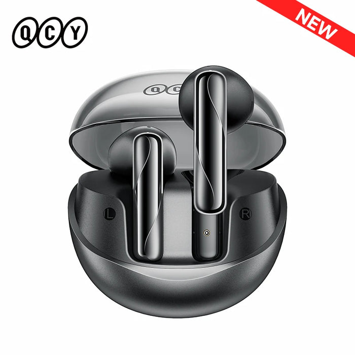 QCY AilyBuds Clear Wireless Earphones Bluetooth 5.3 TWS Earbuds Semi in-Ear Gaming Headset 4 Mics ENC Touch Control Headphones