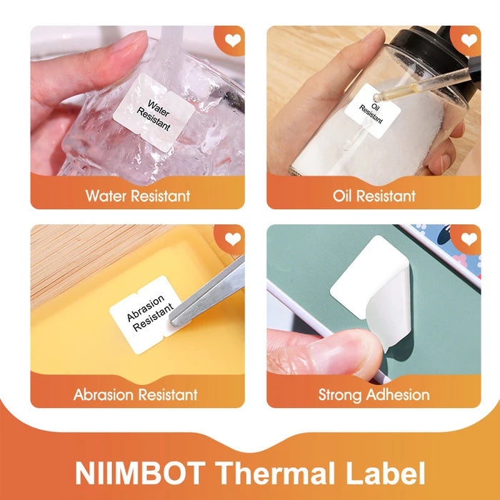 Niimbot D110 D11 D101 H1 H1S Smart Pocket Label Printer Self-adhesive Sticker Maker Mini Wireless Portable Thermal Printers