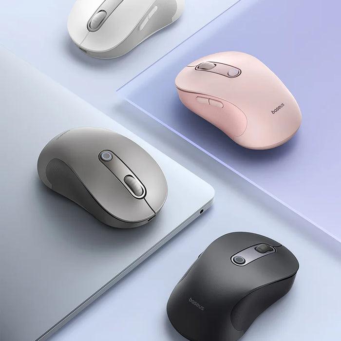 【New Upgrade】Baseus Rechargeable Wireless Mouse Type-C Charging Bluetooth 5.2 4000 DPI Computer Laptop Mute Mice Ergonomic Mouse