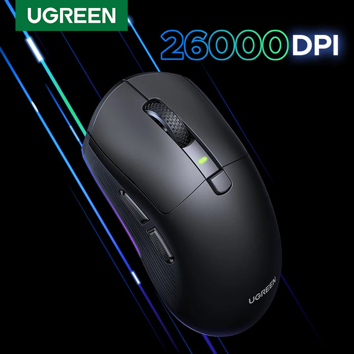 UGREEN 26000DPI Wired Gaming Mouse Bluetooth Mouse Triple Mode Connectivity Ultra-Light Wireless Bluetooth Gaming Mouse