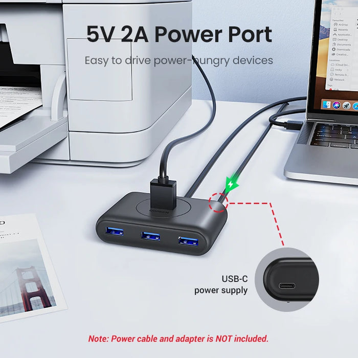 [RU ពិសេស] UGREEN USB Splitter USB3.0 5Gbps 4 Ports ពង្រីកសម្រាប់ Laptop MacBook Pro Air PC Accessories