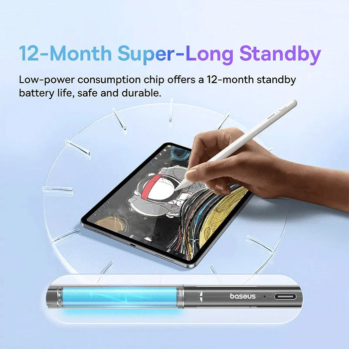 Baseus Touch Pen Stylus for Apple Pencil iPad Palm Rejection Magnetic for Tablet for iPad 2018-2022 Pro Air LED Battery Display