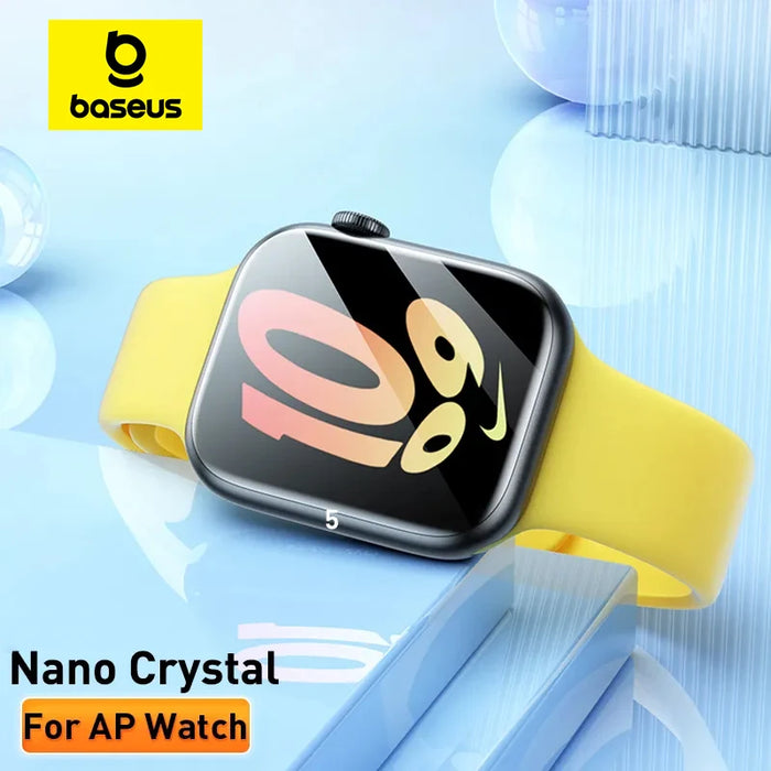 Baseus 2Pcs Nano Screen Protector For Apple Watch 8 7 6 SE SE2 5 4 Soft Hydrogel 40/41/44/45mm Full-coverage Protective Film