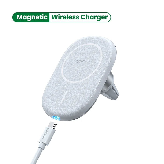 UGREEN Magnetic Wireless Car Charger for iPhone 13 12 Wireless Charging Qi Car Phone Holder Air Vent Wireless Car Chargers