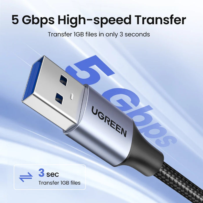 Ugreen USB 3.0 Cable USB Extension Cable Male to Female Data Cable USB3.0 Extender Cord for PC TV USB Extension Cable