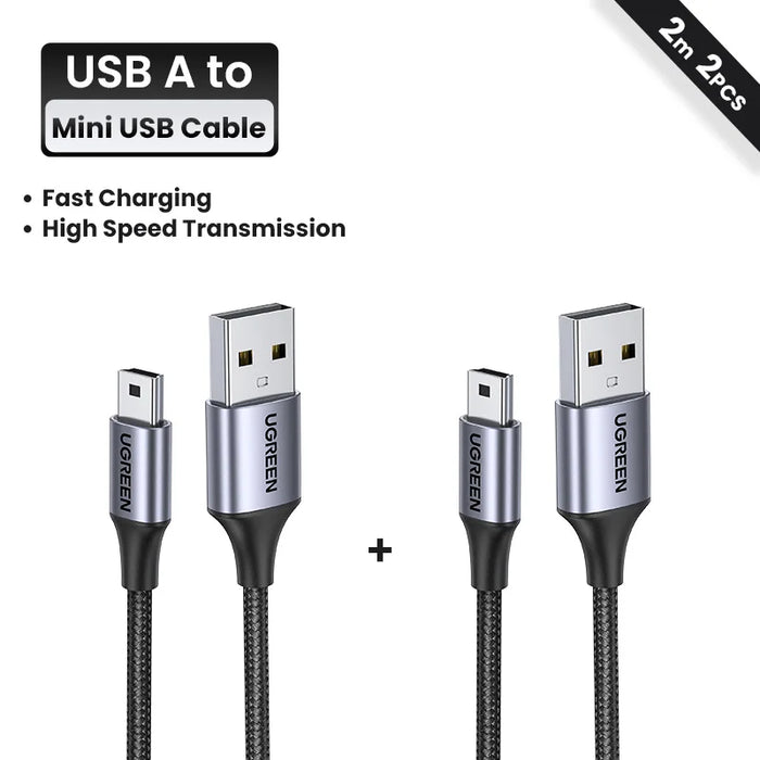 Ugreen Choice Mini USB Cable Mini USB to USB Fast Data Charger Cable for MP3 MP4 Player Car DVR GPS Digital Camera HDD Mini USB 