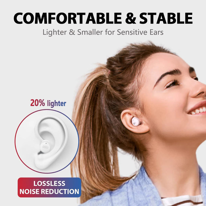 QCY T17 Bluetooth 5.3 Wireless Earphones Touch Control Earbuds Low Latency for Gaming Youth Hifi Headset ENC for Calling 26H