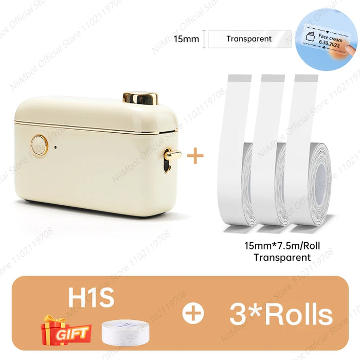 Niimbot H1 H1S Mini Portable Thermal Printer For Stickers Adhesive Label Maker With Continuous Label Printing Machine for Mobile