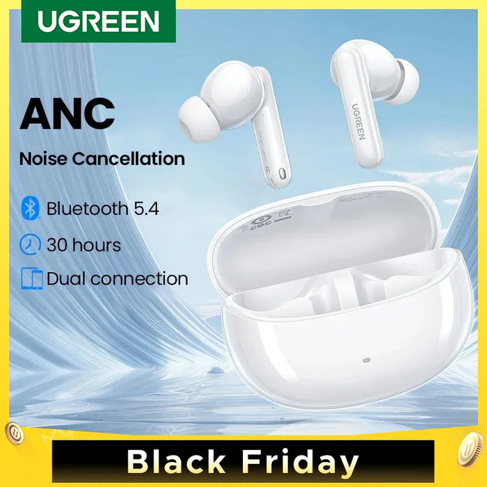 ជម្រើស UGREEN HiTune T3 Pro ANC Wireless Bluetooth Earphones TWS Headset Active Noise Cancellation, in-Ear Mics Phone Earbuds