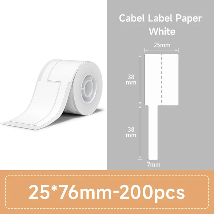 NIIMBOT Thermal Label Paper for B1/B21/B3S Printer 9 Rolls Set Scratch-resistant Sticker Waterproof Oil-Proof Label Tape