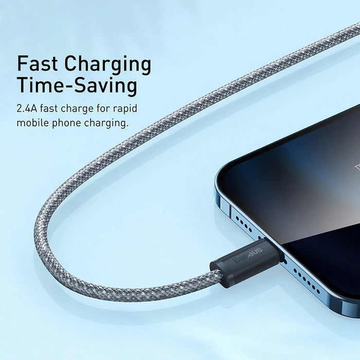 Baseus USB Cable for iPhone 14 13 Pro Max Fast Charging USB Cable for iPhone 12 mini pro max Data USB 2.4A Cable