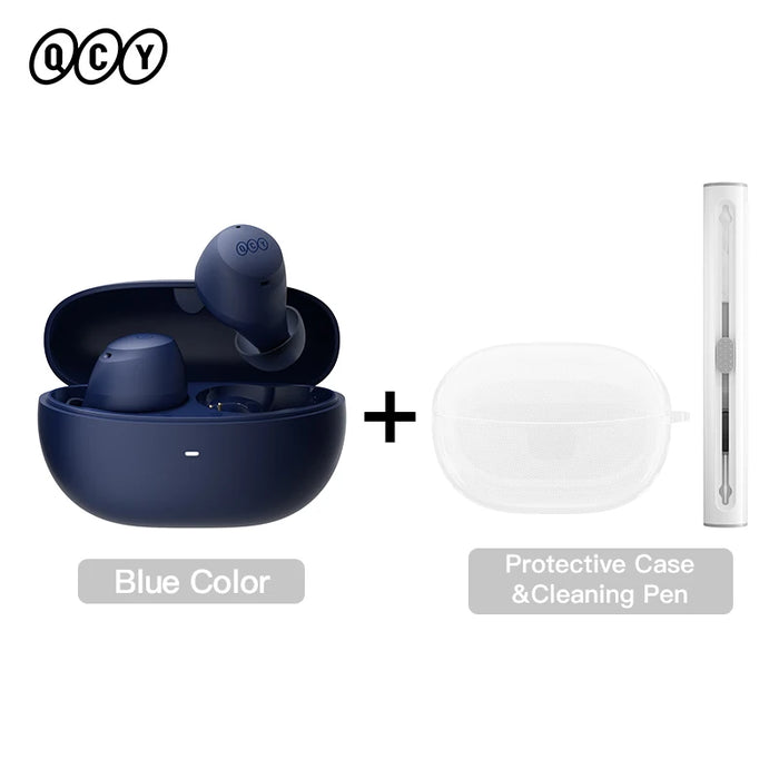 QCY HT07 ANC Wireless Earphones 40dB Noise Cancelling TWS Earbuds 6 Mic AI HD Call Bluetooth 5.2 HiFi Headphone 32H Playback