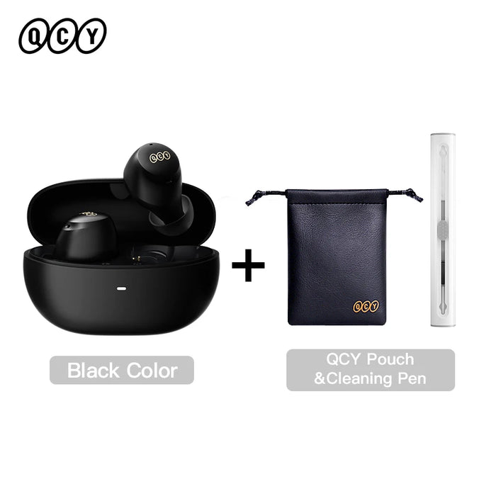 QCY HT07 ANC Wireless Earphones 40dB Noise Cancelling TWS Earbuds 6 Mic AI HD Call Bluetooth 5.2 HiFi Headphone 32H Playback