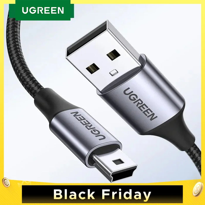 Ugreen Mini USB Cable Mini USB to USB Fast Data Charger Cable for MP3 MP4 Player Car DVR GPS Digital Camera HDD Mini USB