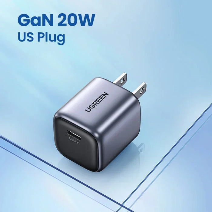 【US Plug】UGREEN GaN 35W Charger USB C Fast Charger PD3.0 QC3.0 Quick Charger For iPhone 15 14 13 Pro Samsung Xiaomi iPad Pro Air