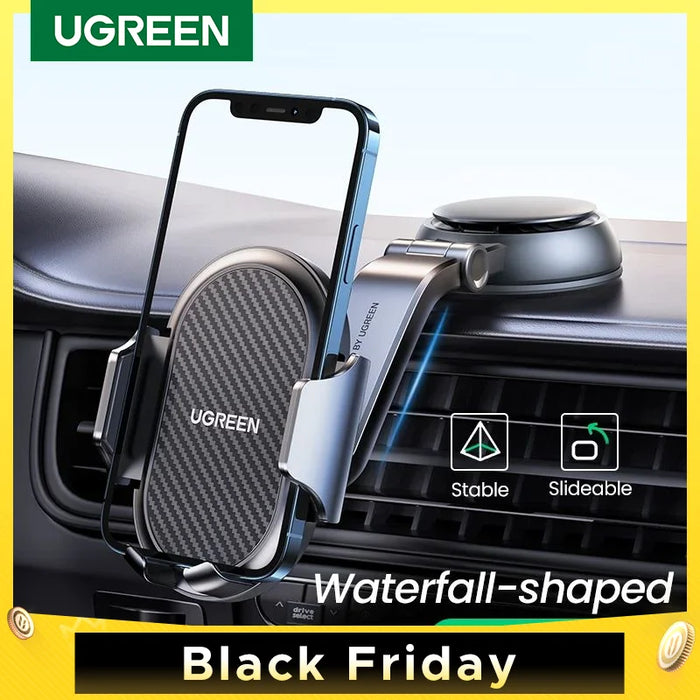 UGREEN Car Phone Holder Stand Gravity Dashboard Phone Holder Universial Mobile Phone Support For iPhone 16 15 Pro Xiaomi Samsung