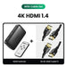 UGREEN HDMI 2.1 Switcher 8K 60Hz 4K120Hz HDMI-compatible Switch 3 in 1 Out with Remote Control Converter For Xbox PS5 Monitors Switch with 2 cables 2 CHINA