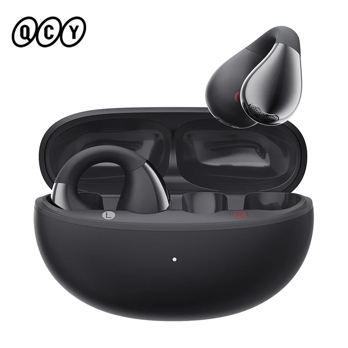 QCY Crossky C30 Ear Clip Earphones Bluetooth 5.4 Wireless Open Ear Sports TWS Earbuds Dual-Connection Headphones