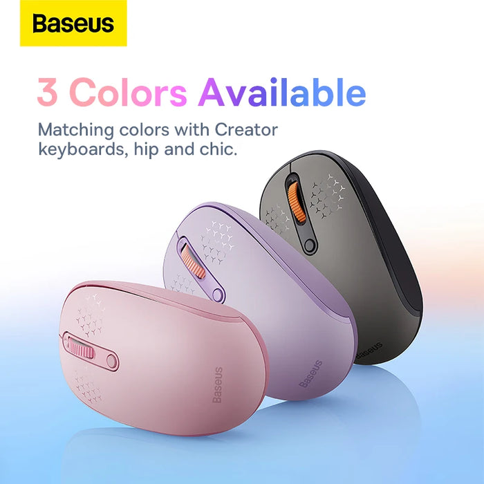 Baseus 2.4G Wireless Mouse Bluetooth 5.0 3.0 F01 Office Gaming Mice for iPad PC MacBook Tablet Laptop Computer Ergonomic Mouse