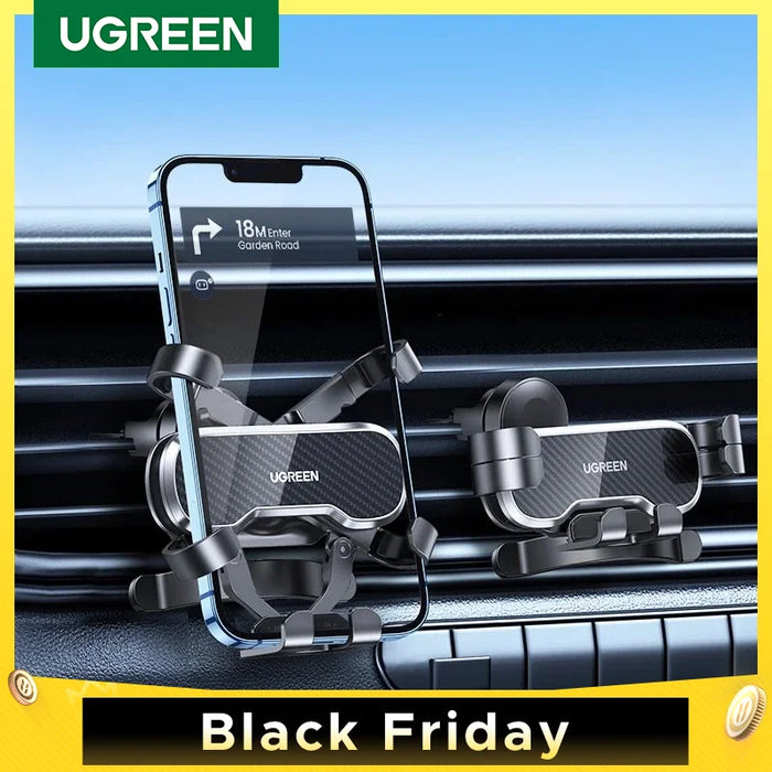 UGREEN Phone Holder for Phone in Car Air Vent Clip Mount Mobile Phone Holder GPS Stand for iPhone 16 15 Xiaomi Car Phone Holder