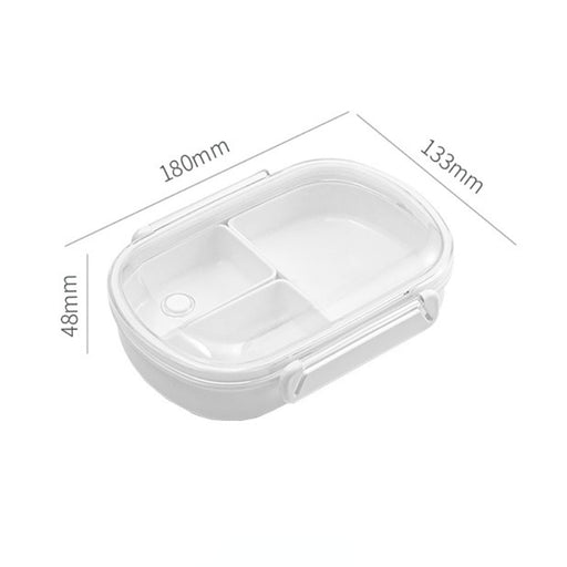 Bento Box Japanese Style for Students Portable Food Container Microwave Lunch Box Leak-Proof Square Lunch Box with Compartment 490ml