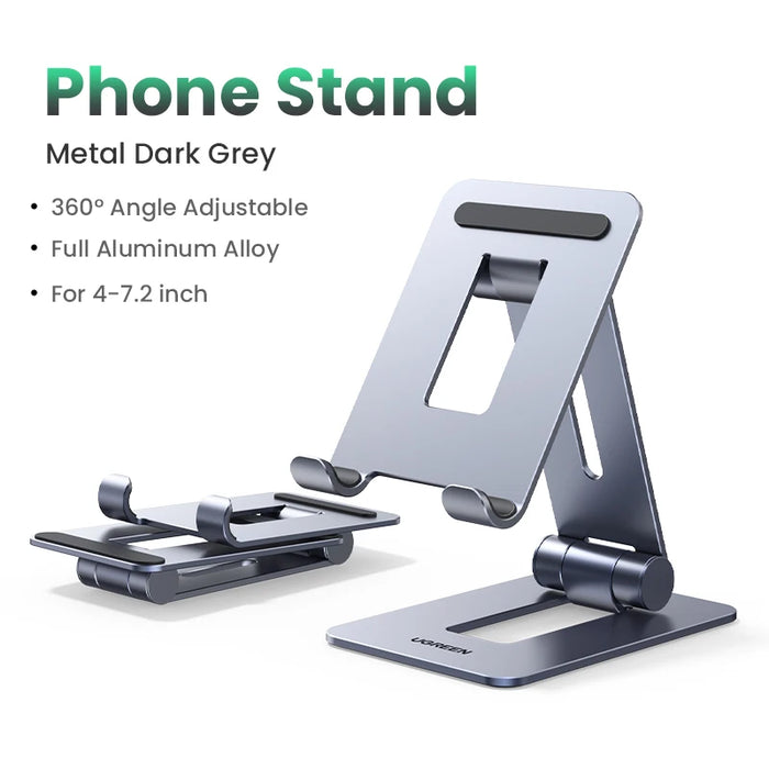 【លក់ថ្មី】 UGREEN Tablet Phone Stand For iPad Pro iPhone Xiaomi Tablet Support Aluminum iPad Stand Laptop Stand Tablet Stand